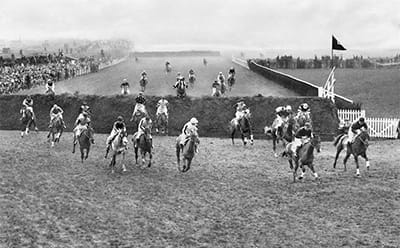 Aintree Racecourse vintage race photo